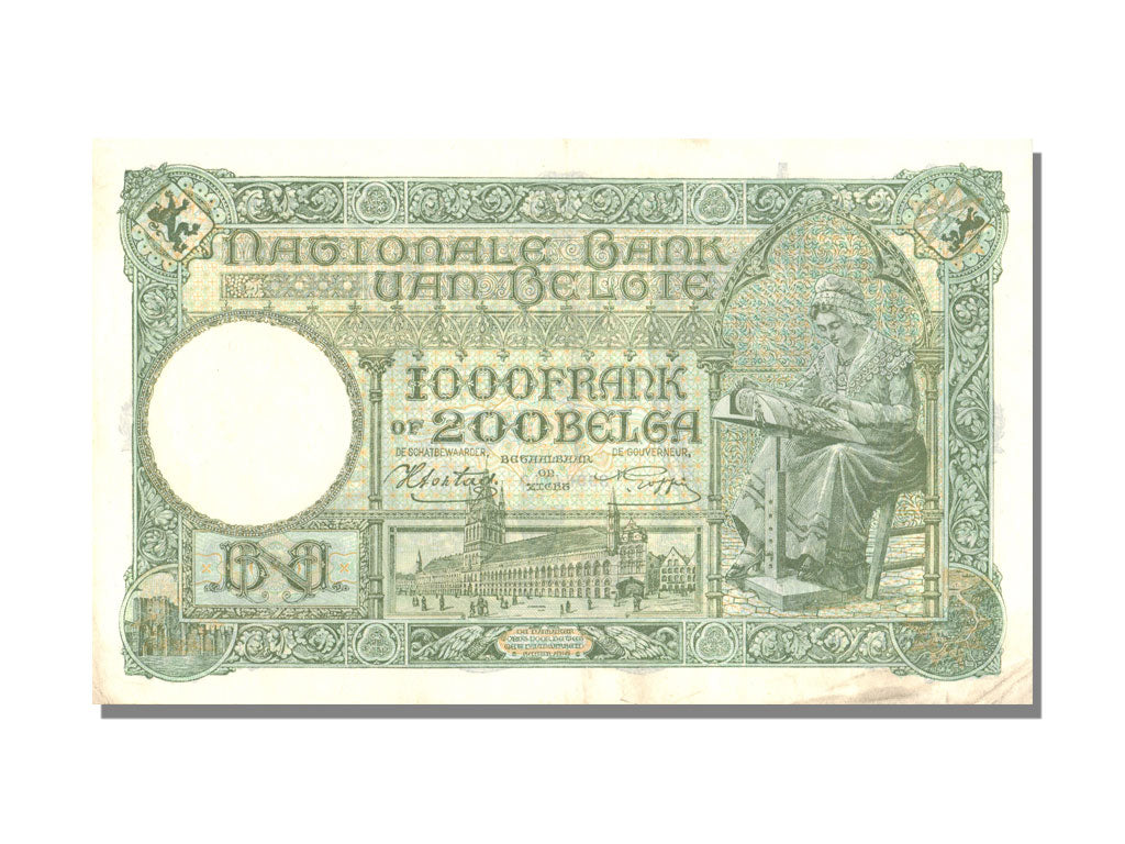 Belgium, 200 Belgas / 1000 Francs, 1942, 1942-07-18, UNC(60-62), 1599P210