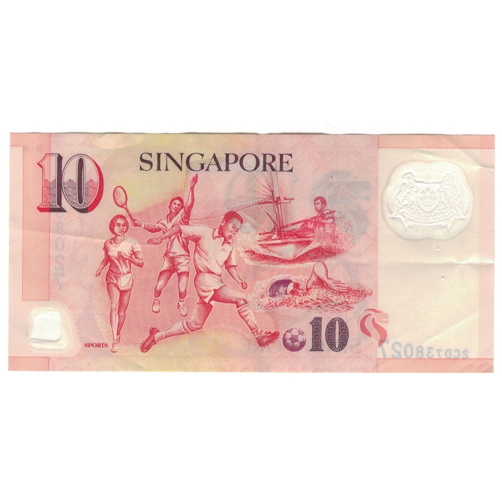 Banknote, Singapore, 10 Dollars, KM:40, EF(40-45)