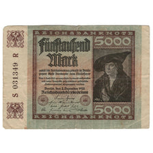 Geldschein, Deutschland, 5000 Mark, 1922, 1922-12-02, KM:81e, S