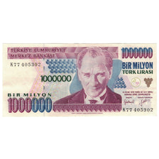 Banknote, Turkey, 1,000,000 Lira, 1970, 1970-01-14, KM:209, UNC(63)