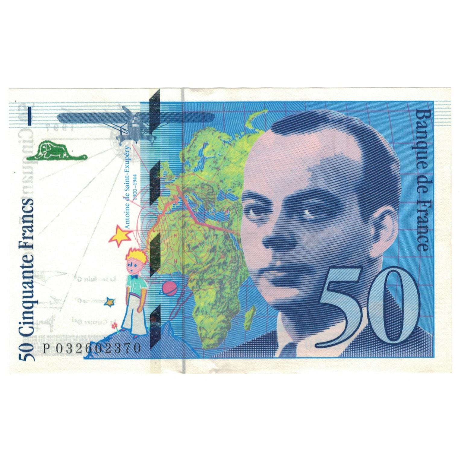 Francia, 50 Francs, St Exupéry, 1997, 032602370, FDS, Fayette:73.4, KM:157Ad