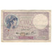 France, 5 Francs, Violet, 1940, T.67942, VF(20-25), Fayette:04.18, KM:83