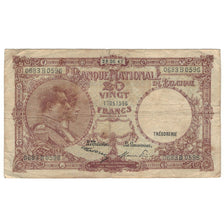 Banknot, Belgia, 20 Francs, 1947, 1947-05-28, KM:111, VG(8-10)