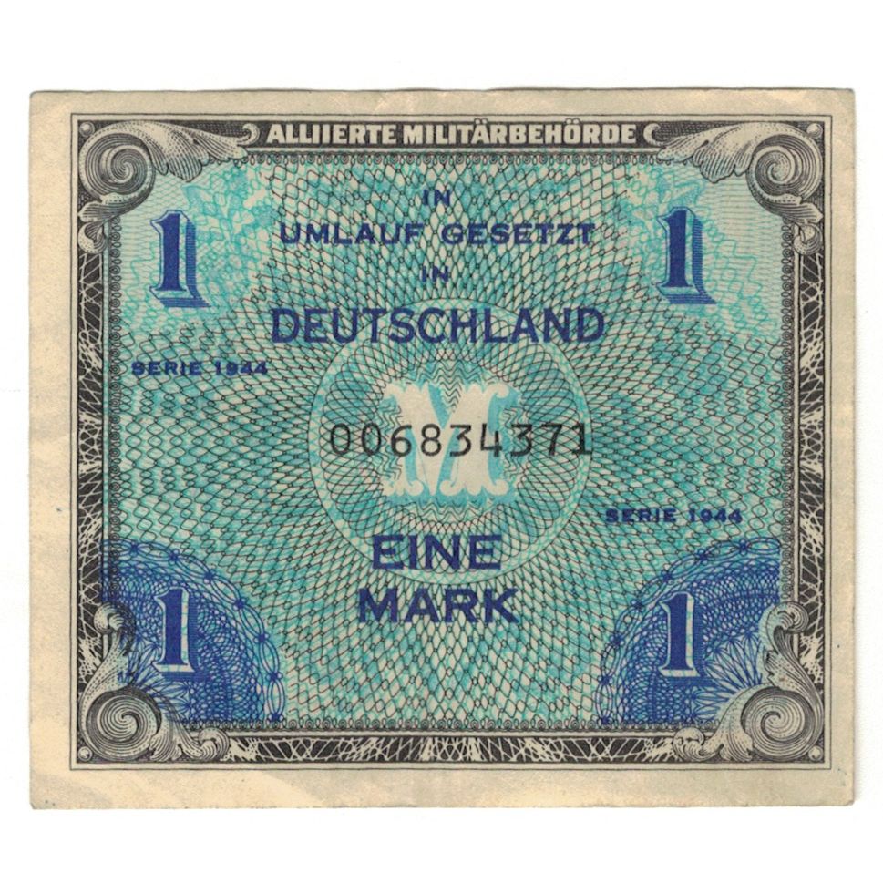 Billete, 1 Mark, 1944, Alemania, KM:192a, BC