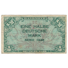 Billet, République fédérale allemande, 1/2 Deutsche Mark, 1948, KM:1a, B
