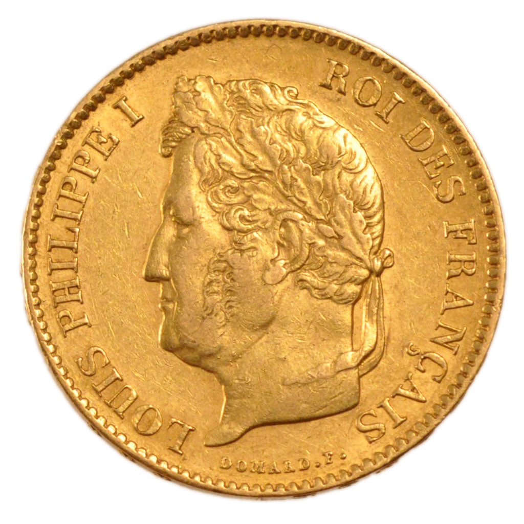 FRANCE, Louis-Philippe, 40 Francs, 1836, Paris, EF(40-45), Gold, Gadoury #1106,.