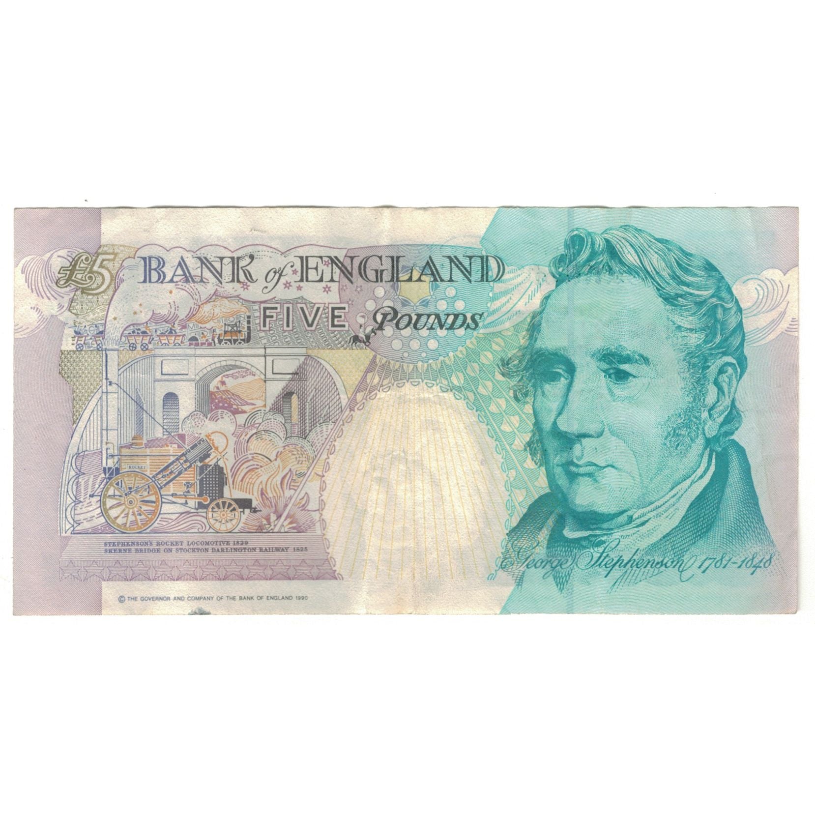 Banconote, Gran Bretagna, 5 Pounds, KM:382b, MB