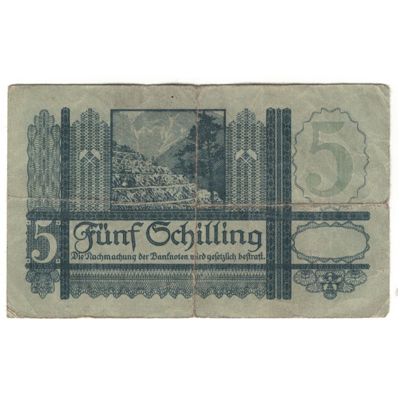 Banknote, Austria, 5 Schilling, 1945, 1945-09-04, KM:126, VG(8-10)
