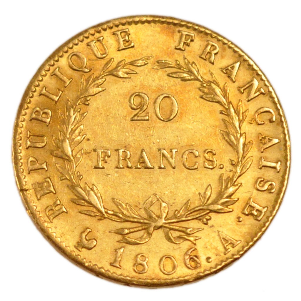 Napoléon Ier, 20 Francs or