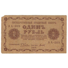 Banknote, Russia, 1 Ruble, 1918, KM:86a, VG(8-10)