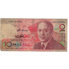 Banknote, Morocco, 10 Dirhams, 1987/AH1407, KM:63a, F(12-15)