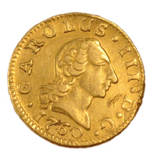 Spain, ½ Escudo, 1760, Madrid, KM #389, EF(40-45), Gold, 1.80