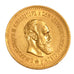 RUSSIA, 5 Roubles, 1887, St. Petersburg, KM #42, AU(50-53), Gold, 6.50