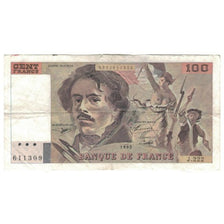 Frankrijk, 100 Francs, Delacroix, 1993, J.222, TB, Fayette:69bis.7, KM:154g