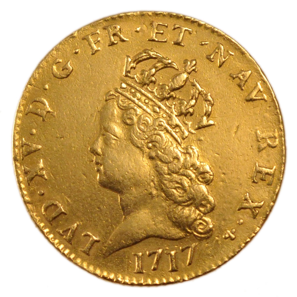 FRANCE, Louis d'or de Noailles, Louis d'Or, 1717, Paris, EF(40-45), Gold,...
