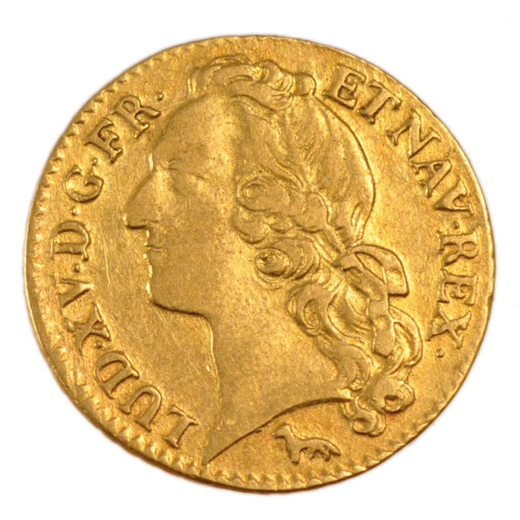 FRANCE, Louis d'or au bandeau, Louis d'Or, 1749, Paris, EF(40-45), Gold,...