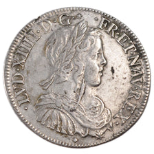 Francia, Louis XIV, 1/2 Écu à la mèche longue, 1/2 Ecu, 1658, Lyon, BB+, A...