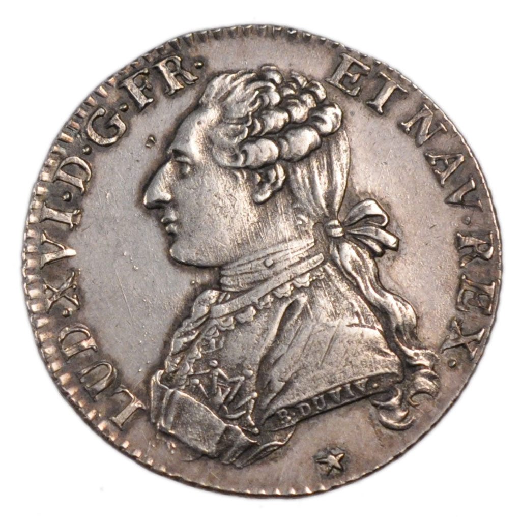 FRANCE, 1/5 Écu, 24 Sols, 1/5 ECU, 1788, Lille, KM #569.13, AU(55-58), Silver, .