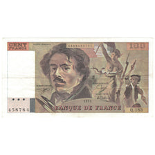 França, 100 Francs, Delacroix, 1991, Q.183, AU(50-53), Fayette:69.bis.3.b2