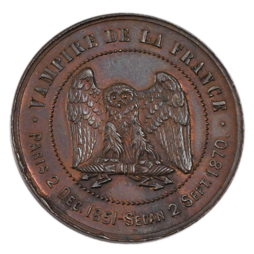 FRANCE, 10 Centimes, 1870, MS(60-62), Bronze, 13.00
