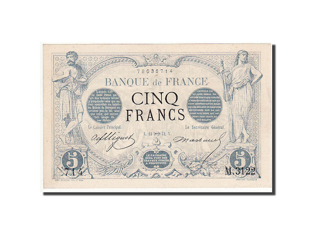 5 Francs Noir Type 1871