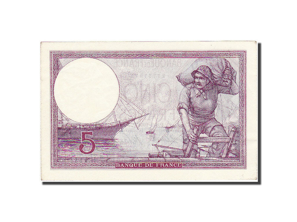 Banknote, France, 5 Francs, 5 F 1917-1940 ''Violet'', 1918, 1918-03-08, UNC(63)