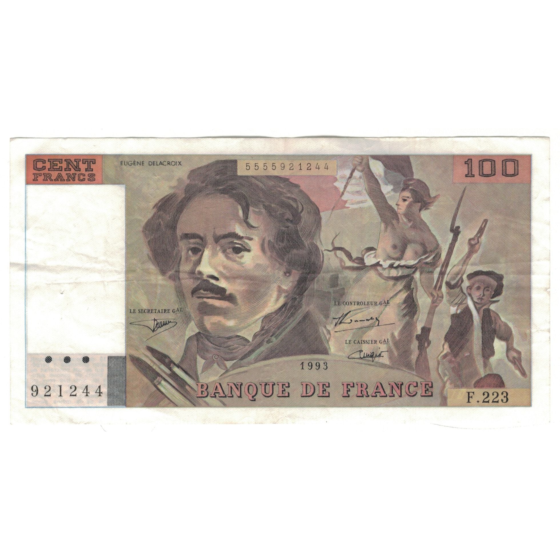Francia, 100 Francs, 1990, F.223, MB+, Fayette:69bis.7, KM:154e