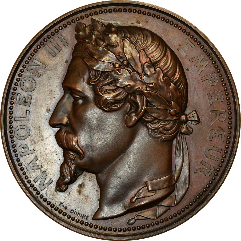 Francia, medaglia, Napoléon III, Exposition Universelle de Paris, History