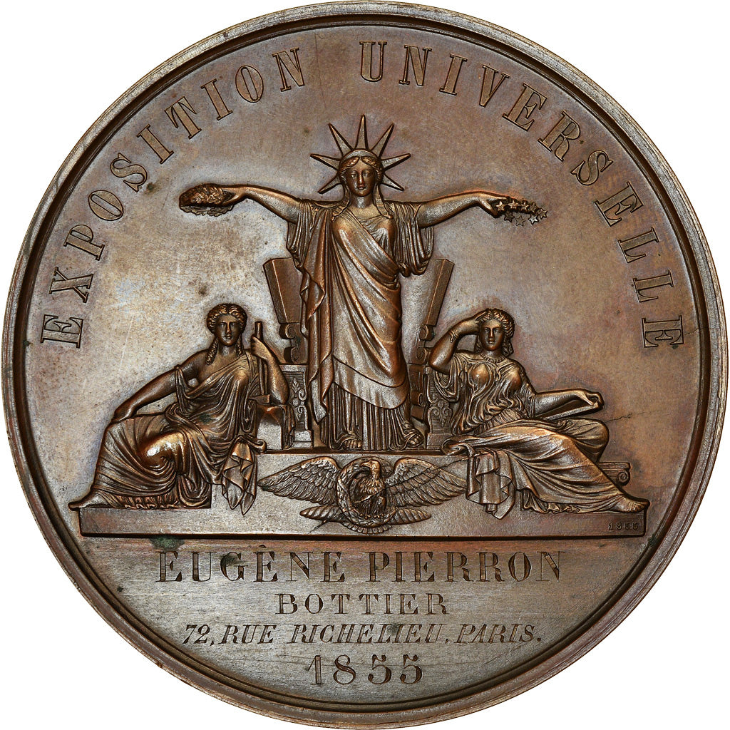 Francia, medaglia, Napoléon III, Exposition Universelle de Paris, History