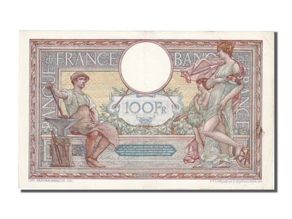 FRANCE, 100 Francs, 1919, KM #71a, 1919-05-02, AU(50-53), Fayette #23.11
