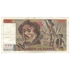 Frankrijk, 100 Francs, Delacroix, 1979, Y.18, TB, Fayette:69.02C, KM:154b
