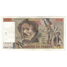 France, 100 Francs, Delacroix, 1980, F.41, TTB+, Fayette:69.4b, KM:154b