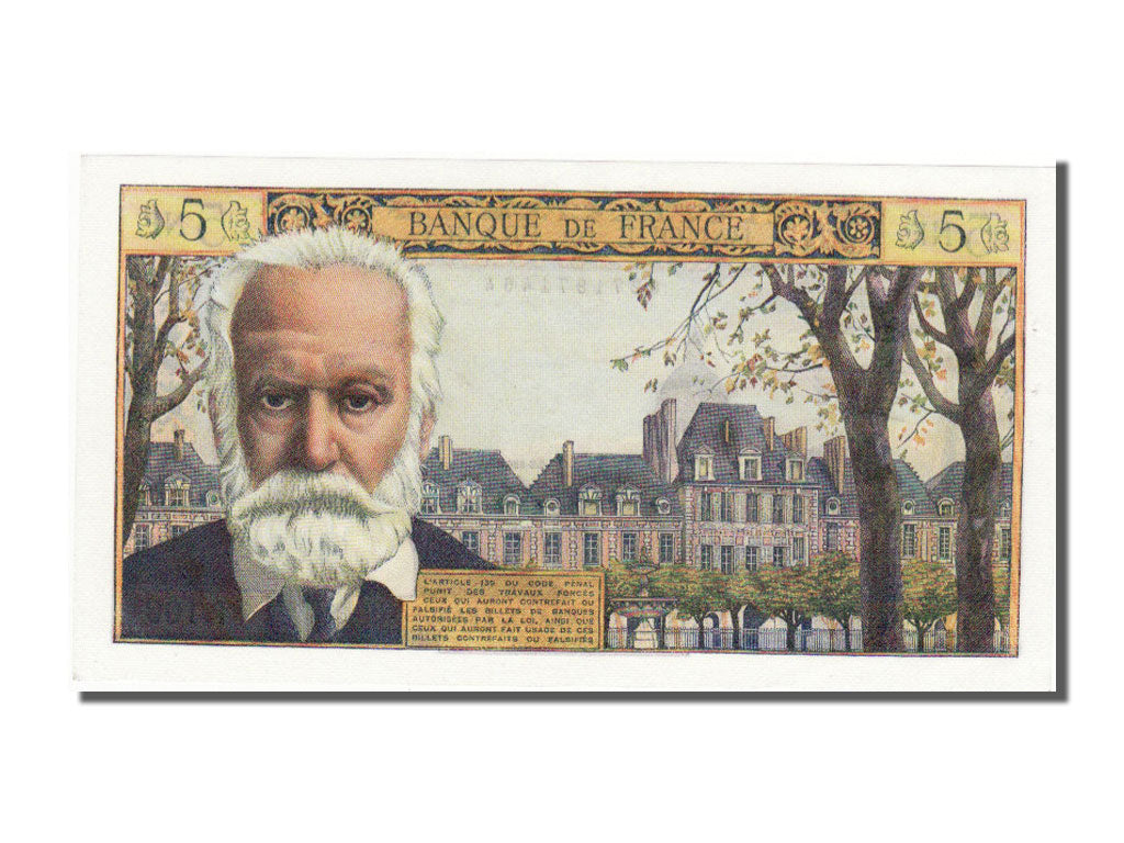 France, 5 Nouveaux Francs, 1953, KM #141a, 1953-05-02, AU(55-58), T109, Fayette.