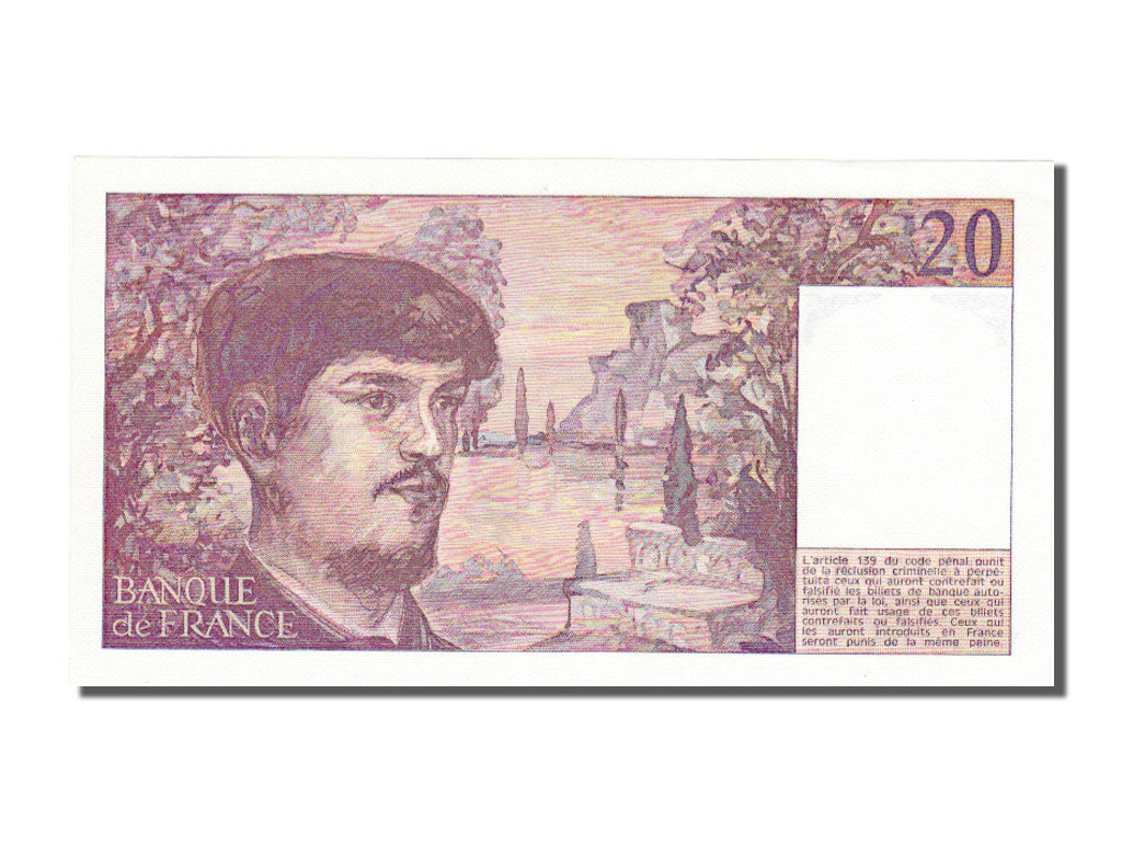 20 Francs Debussy type 1980