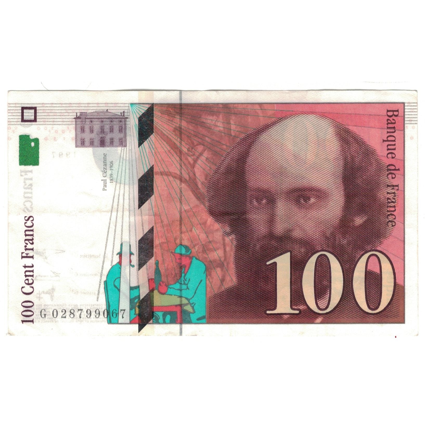 France, 100 Francs, Cézanne, 1997, G028799067, UNC(60-62), Fayette:F74.01