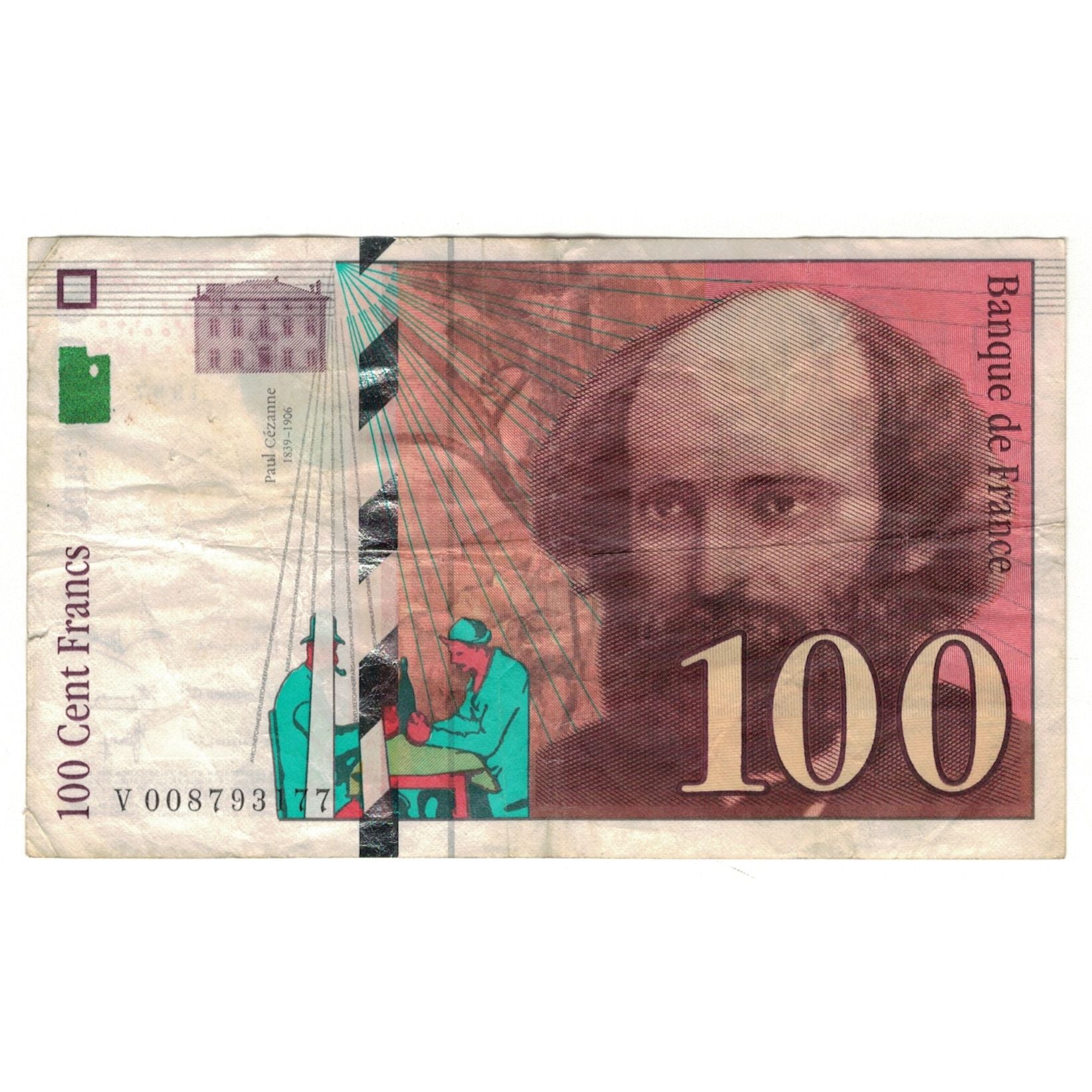 France, 100 Francs, Cézanne, 1997, V008793177, F(12-15), Fayette:F74.01