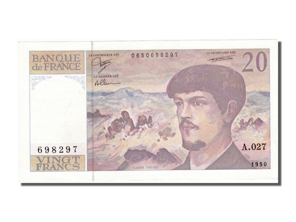 20 Francs Debussy Type 1980 « à Fil de Sécurité »