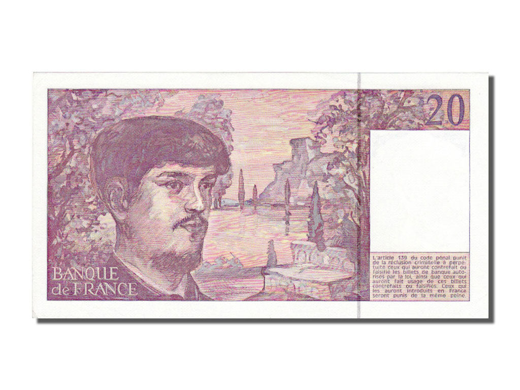 20 Francs Debussy Type 1980 « à Fil de Sécurité »