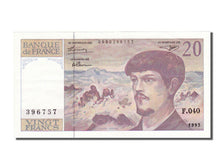 FRANCE, 20 Francs, 1993, KM #151f, AU(55-58), Fayette #66 bis.4
