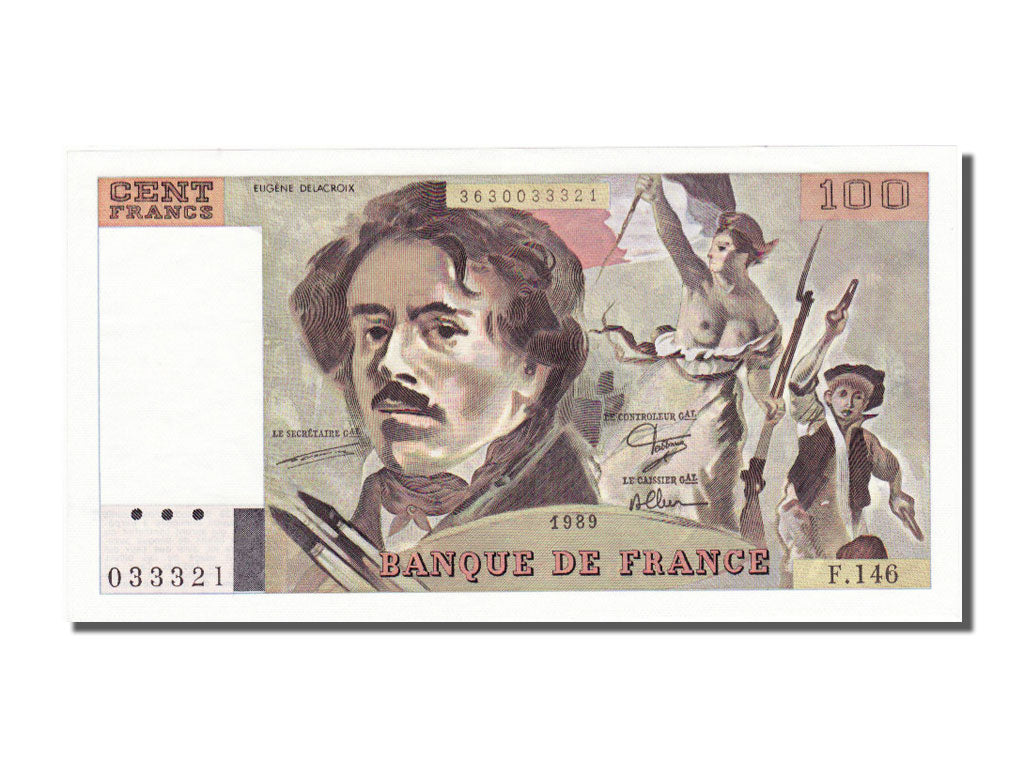 FRANCE, 100 Francs, 1989, KM #154d, UNC(65-70), Fayette #69.13C