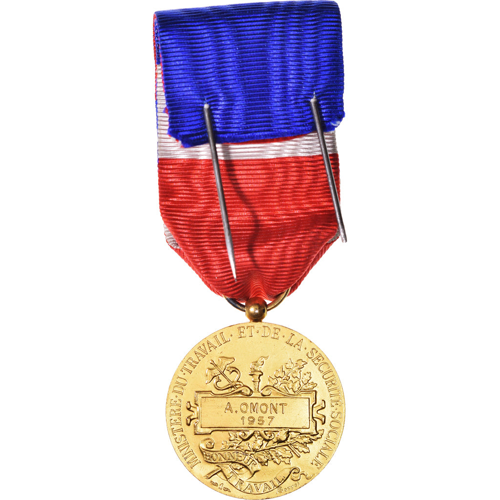 France, Ministère du Travail et de la Sécurité Sociale, Medal, 1957