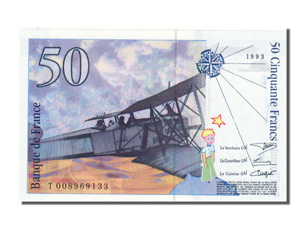 France, 50 Francs, 1993, KM #157b, UNC(65-70), T008969133, Fayette #72.2