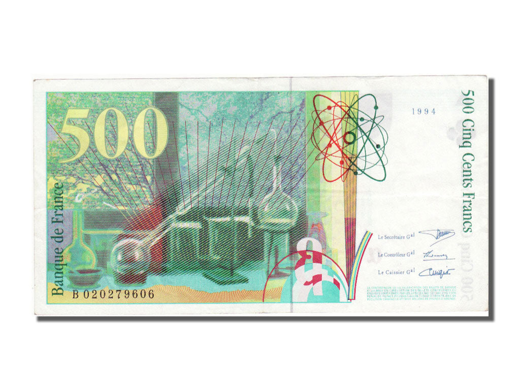 France, 500 Francs, 500 F 1994-2000 ''Pierre et Marie Curie'', 1994, KM #160a,..