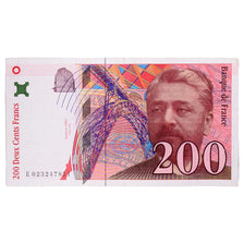 France, 200 Francs, Eiffel, 1996, E023247851, VF(20-25), Fayette:75.02, KM:159a