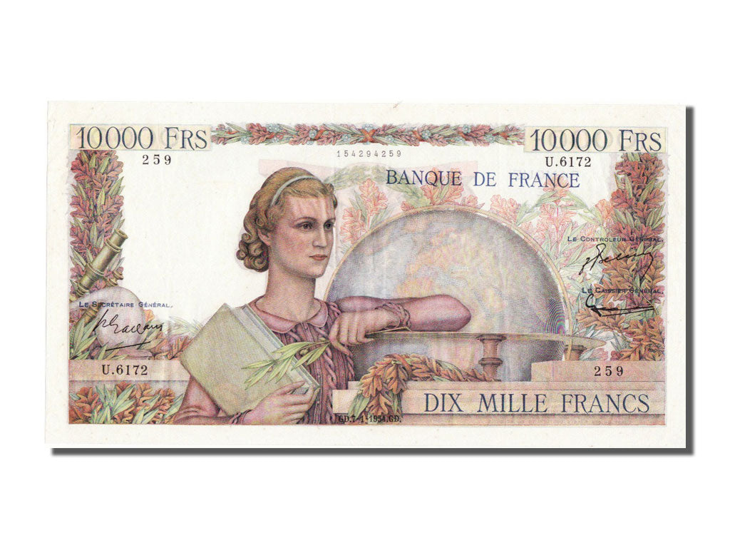 10000 Francs Génie Français type 1945