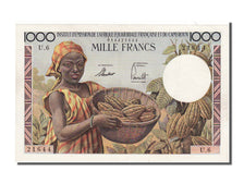 AEF and Cameroon, 1000 Francs, 1957, AU(55-58), U6