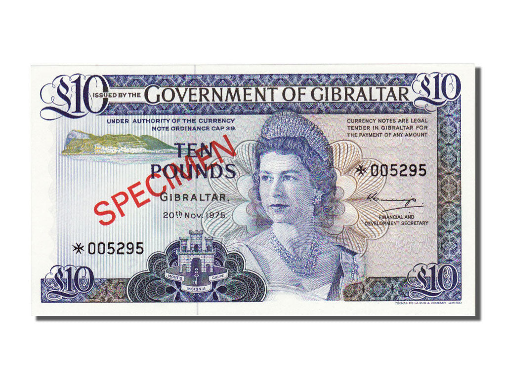 Banknote, Gibraltar, 10 Pounds, 1975, 1975-11-20, UNC(65-70)