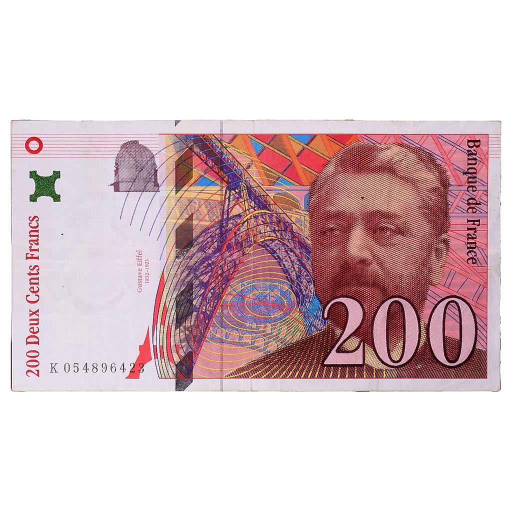 Francia, 200 Francs, Eiffel, 1997, K054896423, BC, Fayette:75.4b, KM:159b