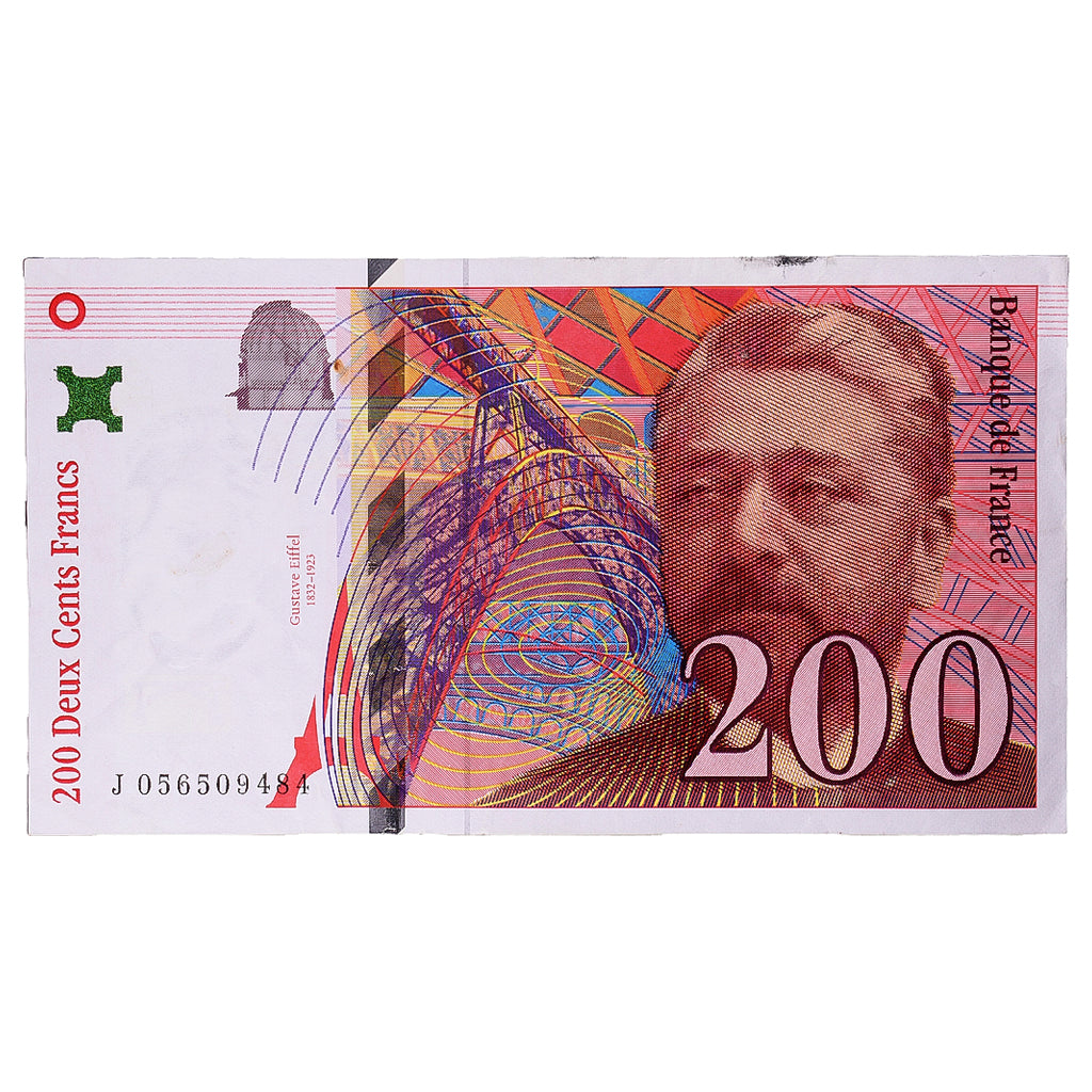 Frankrijk, 200 Francs, Eiffel, 1997, J056509484, TB, Fayette:75.4b, KM:159b