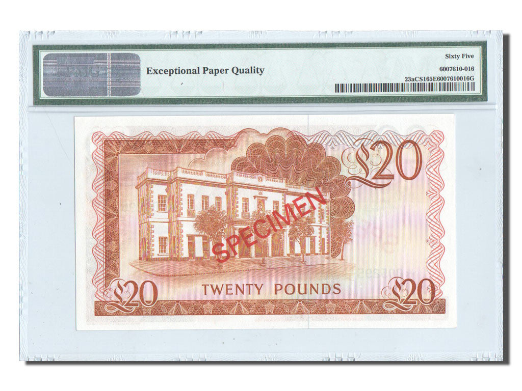 Banknote, Gibraltar, 20 Pounds, 1975, 1975-11-20, KM:23a, graded, PMG